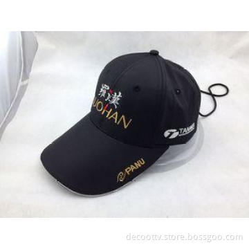 Long Bill Embroidered Baseball Cap Long Visor Hat for Sport